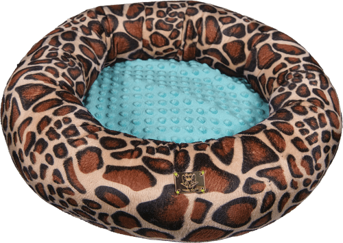 cuccia ciambella leopardata