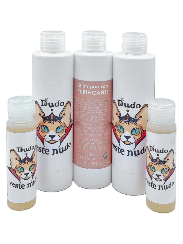 Shampoo purificante per gatti sphynx