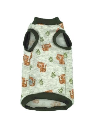 felpa grigia dolci tigrotti