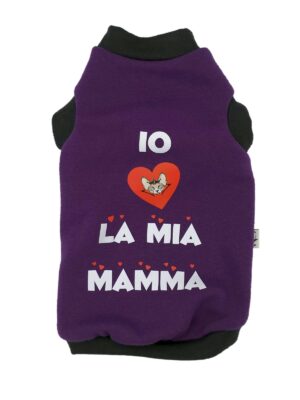 Felpa viola io amo la mia mamma
