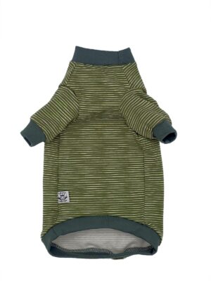 Maglietta Sphynx a righe verde militare
